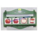 Apple Shelf with Drawers and Pegs 17x11x5