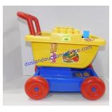 Mega Block Shopping Cart With Blocks