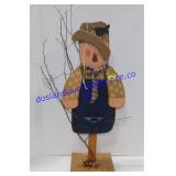 Decorative Wooden Scarecrow 30"