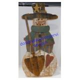 Wooden Snowman Stand