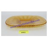 Amber Color Decorative Plate 8x8