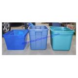 Lot of (3) Totes - No Lids