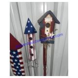 Lot of (3) Americana Yard Decor