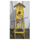 Decorative Birdhouse Stand (40")