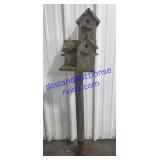 Wooden Birdhouse Post (60")