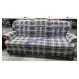 Schweiger Plaid Sofa (90")
