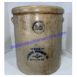 10 Gallon Buckeye Pottery Crock 
Crack as