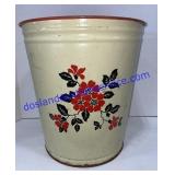 Vintage Hall Metal Garbage Can (15")