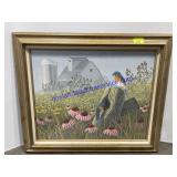 "Misty Morn" Canvas/Oil Painting (25 x 21)
John