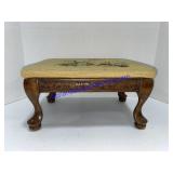 Embroidered Mushroom Kneeling Stool