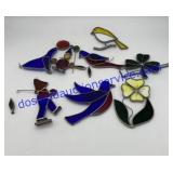 24) Stained Glass Window Ornaments