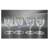 Lot of (4) Mini Tasting Glasses