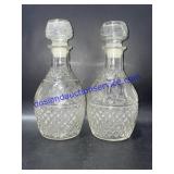 Pair of Princess House Decanters (10")