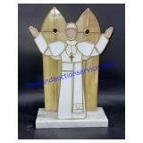 The Tiffany Stained Glass Pope (12")
