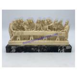 Alabaster Last Supper Sculpture
