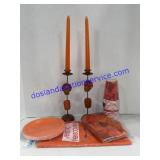 Thanksgiving Candlestick & Dinnerware