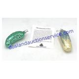 The Christmas Pickle & Corn Ornaments