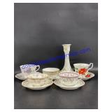 China Cups & Saucers & Candlesticks