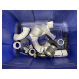 Tote of Misc. Plumbing Supplies