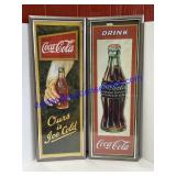 Pair of Coca-Cola Pictures (38 x 14)