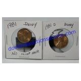 Lot of (2) 1980