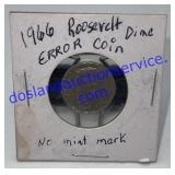 1966 Roosevelt Dime Error Coin