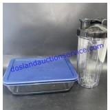 Anchor Hocking Covered Dish & Tumbler