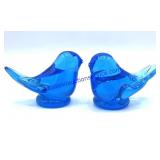 Pair of Leo Ward Blue Birds of Happiness