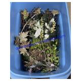 Tote w/ Artificial Flowers