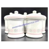 Lot of (5) Matching Canisters