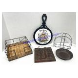 Napkin Holders, Trivet, Etc..