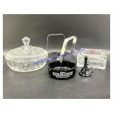 Glass Candy Dish, Ashtrays & Kwik Kut Cookie