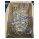 Lot of (9) Glass Jars