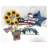 Variety of Holiday Signs