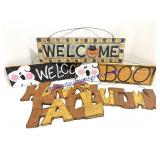 Lot of (6) Fall Signs