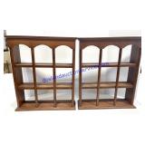 Pair of Matching Plate Shelves (22 x 19 x 6)