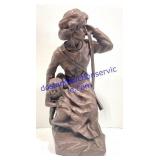 Signed David Seagrams Sculpture (21")
