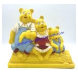 Vintage Tarco Plastic 3 Bears Bank
