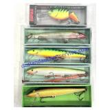 Lot of (5) Rapala Fishing Lures