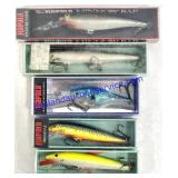 Lot of (5) Rapala Fishing Lures