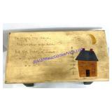 Decorative Wooden Stool (17 x 9 x 8)