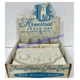 (4) Sets of Homestead Snack Sets 
These are