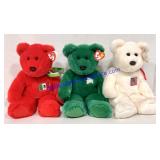 Lot of (3) Large TY Beanie Babies