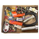 Flat of Plug Fuses, Flashlights, Etc..