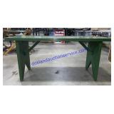 Green Wooden Bench (36 x 16 x 14)
