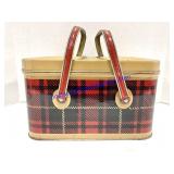 Vintage Metal Picnic Basket