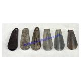 Lot of (6) Vintage Shoe Horns
