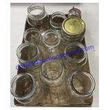 Flat of Glass Jars