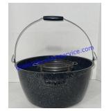 Enamelware Caning Pot