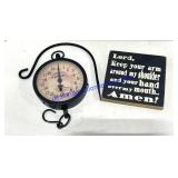 Hanging Wall Scale & Novelty Sign